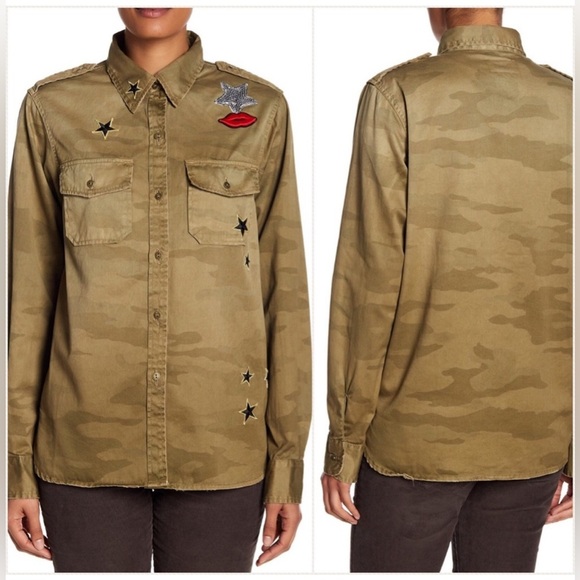 Current/Elliott The Perfect PatchworK shirt - Picture 2 of 15